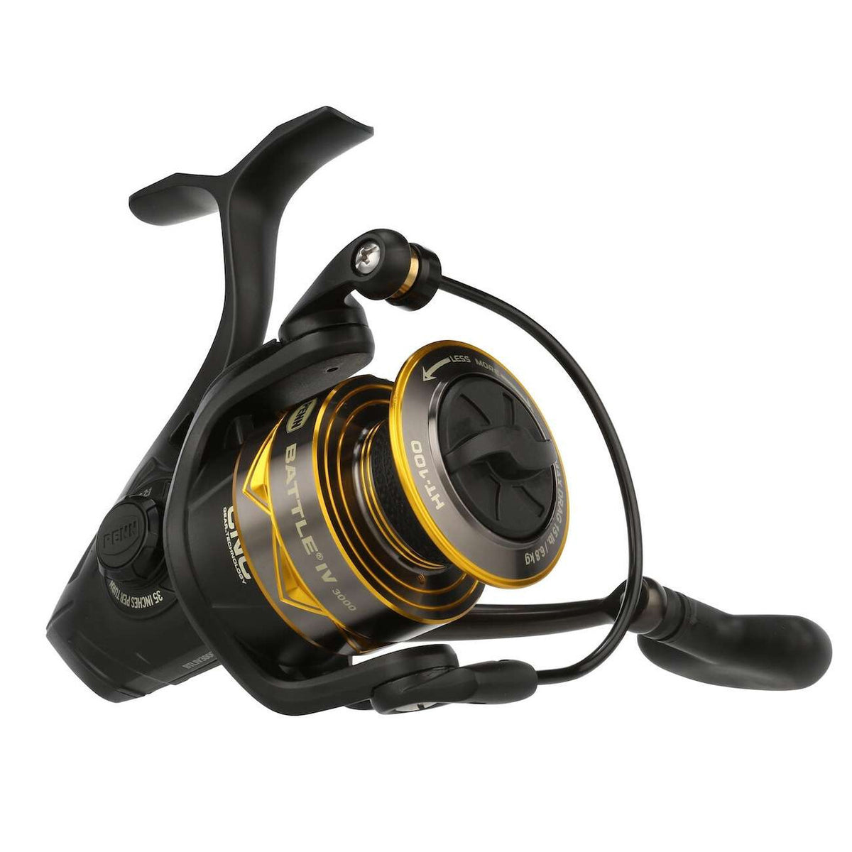 Saltwater Spinning Reel 3000 Size Durable Line Capacity for Big Fish