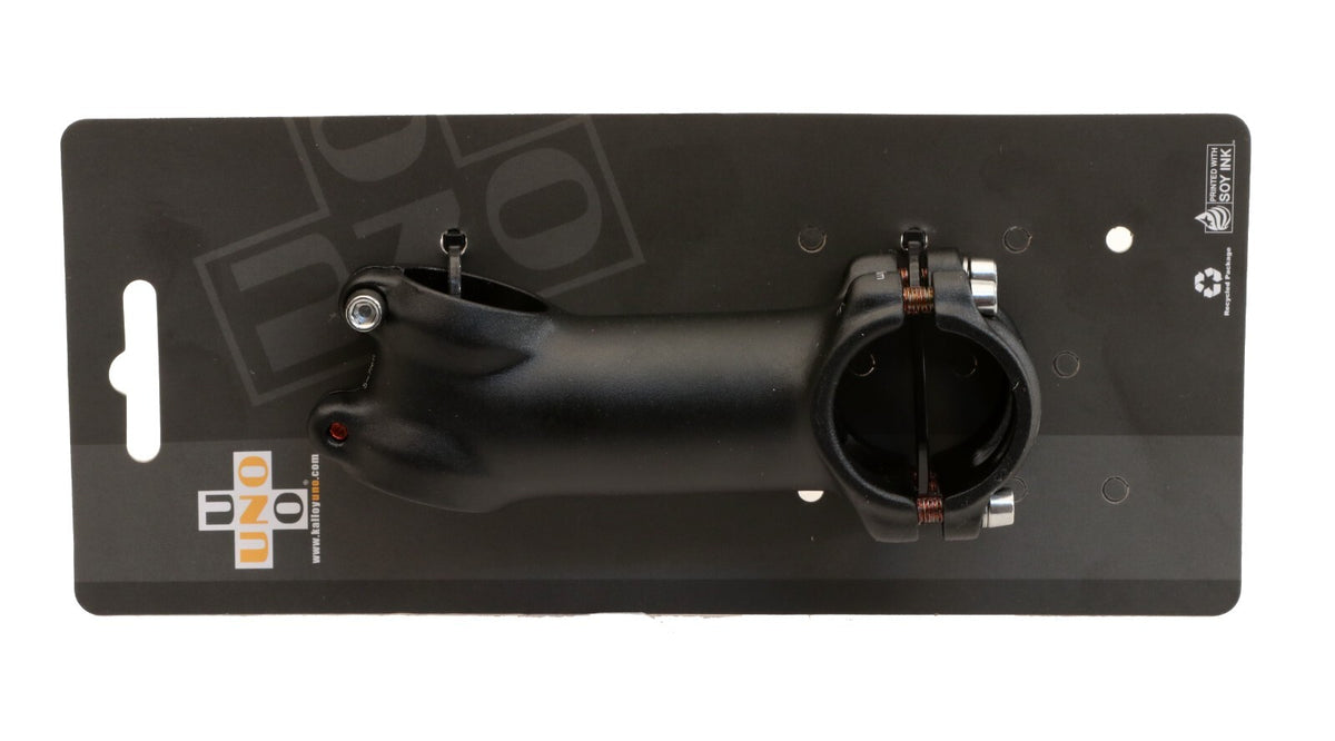 Bike Stem 90mm Aluminum MTB Road Bicycle Stem -17° Clamp 31.8mm Black