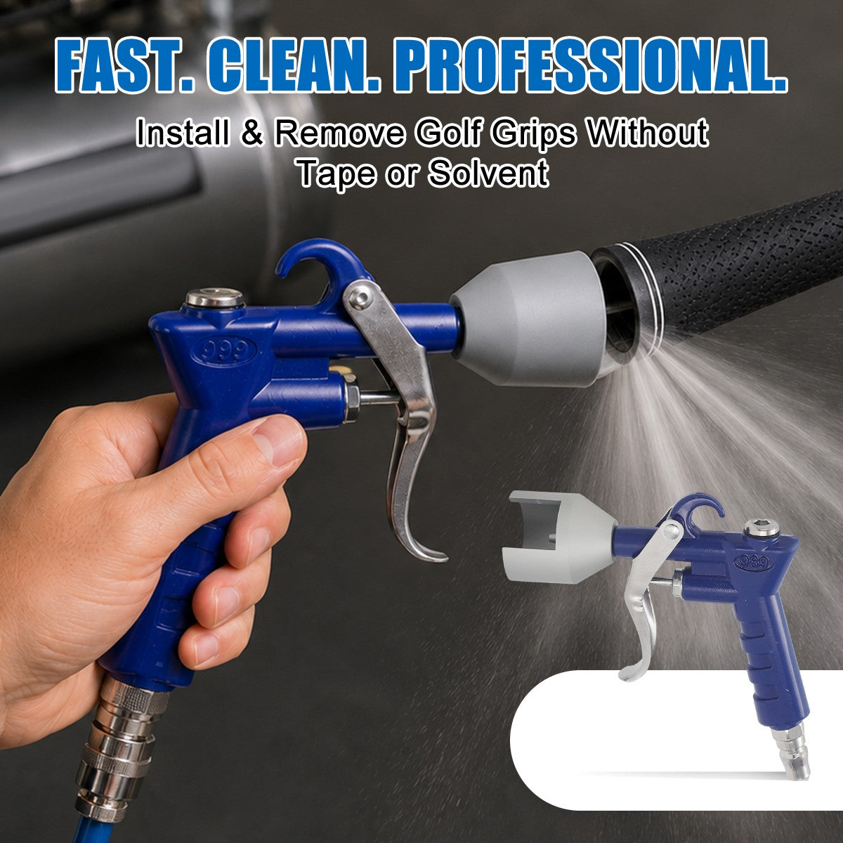 Golf Grip Installation Pneumatic Air Tool for 2023 Quick Grip Fitting