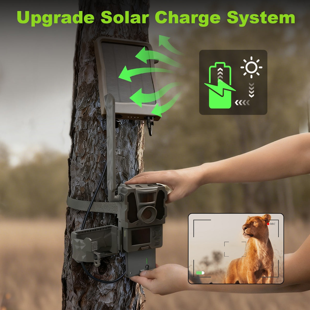 High-Capacity 6000mAh Rechargeable Battery for Tactacam Reveal X & Pro Cameras
