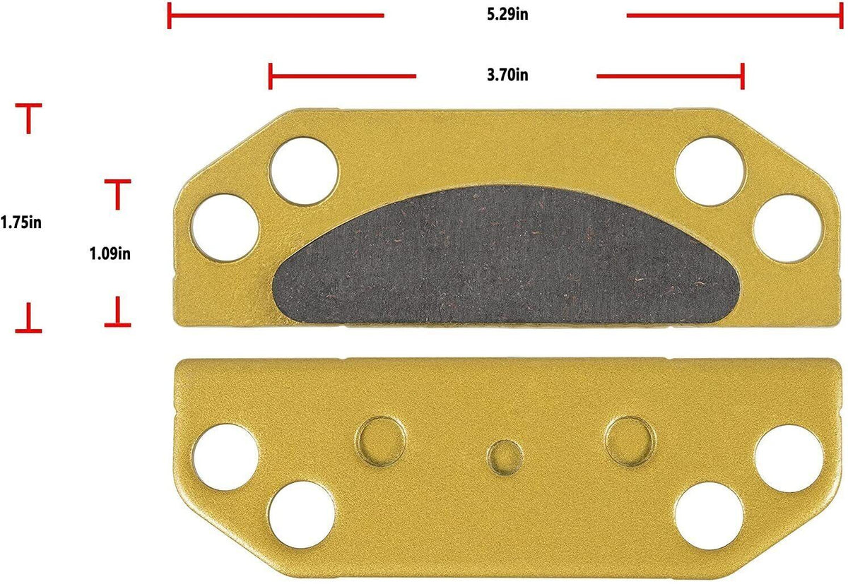 Parking Brake Pad Kit for Polaris Ranger 2005-2015 with Ceramics Compound