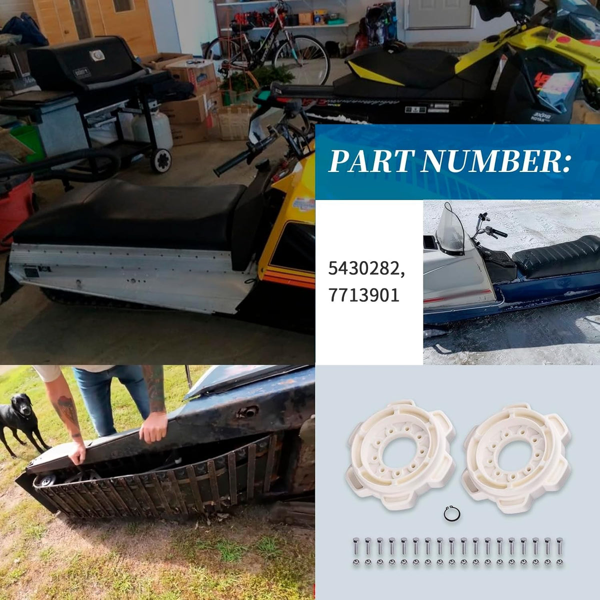 Snowmobile Drive Kit for Polaris Colt 72-79 & Gemini 244 | Durable Hardware