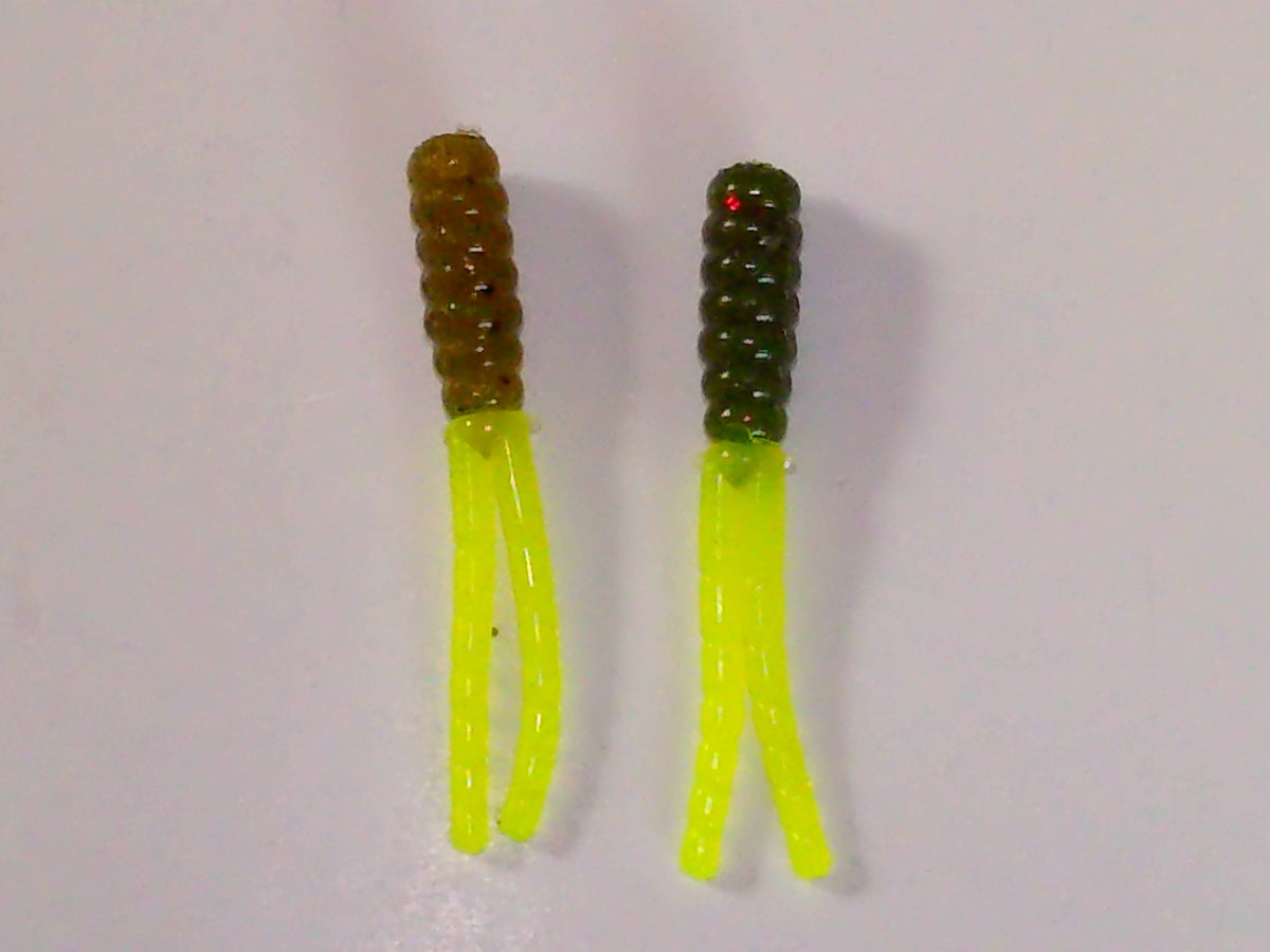 Soft Plastic Fishing Lures Set - 75-2 Inch Crappie Spin Grubs Multiple Colors