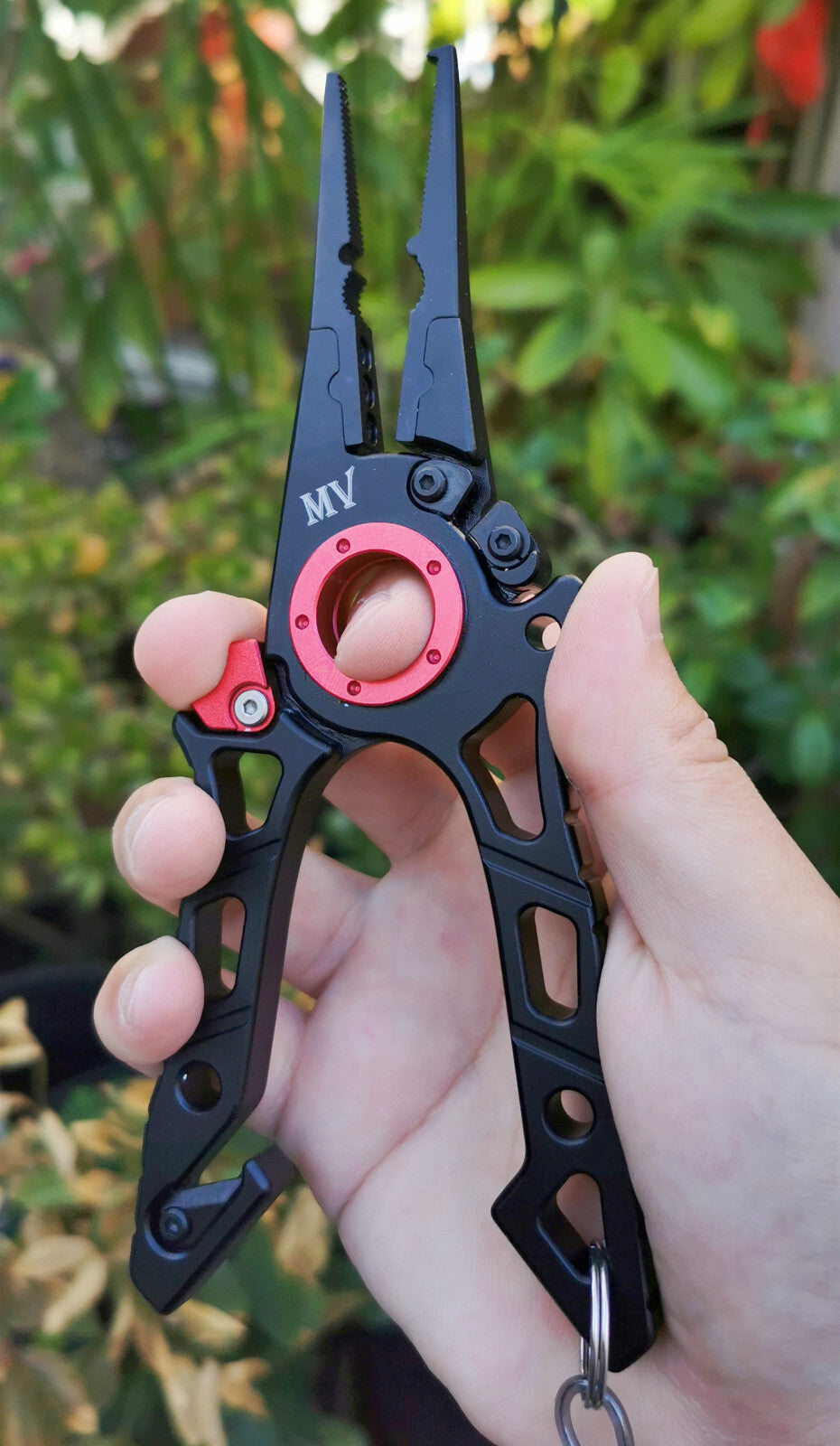 Locking Fishing Pliers with Line Cutter and Emergency Seatbelt Cutter