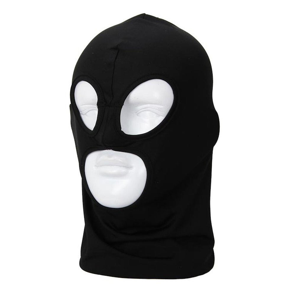 Unisex 3-Hole Thin Face Mask Balaclava for Motorcycle Ski Sun Protection