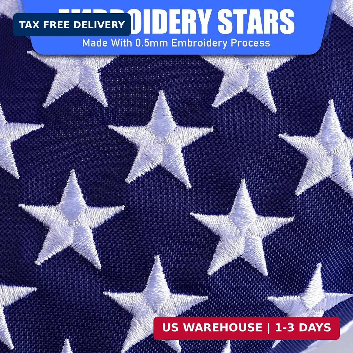 Golf Cart Flags 2 Pack - Custom American Flag with Easy Mounting & Vibrant Colors
