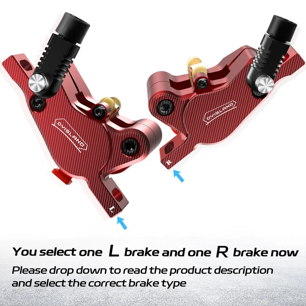 Hydraulic Disc Brake Set for Electric Scooters - 2-Pin Power-Off Kit, Left-Right