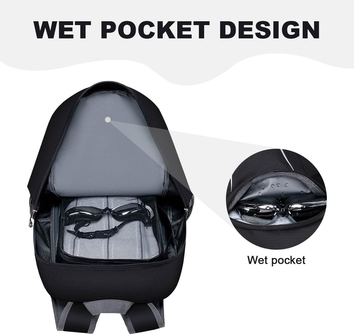 Ultralight Packable Hiking Backpack 35L Water-Resistant Daypack