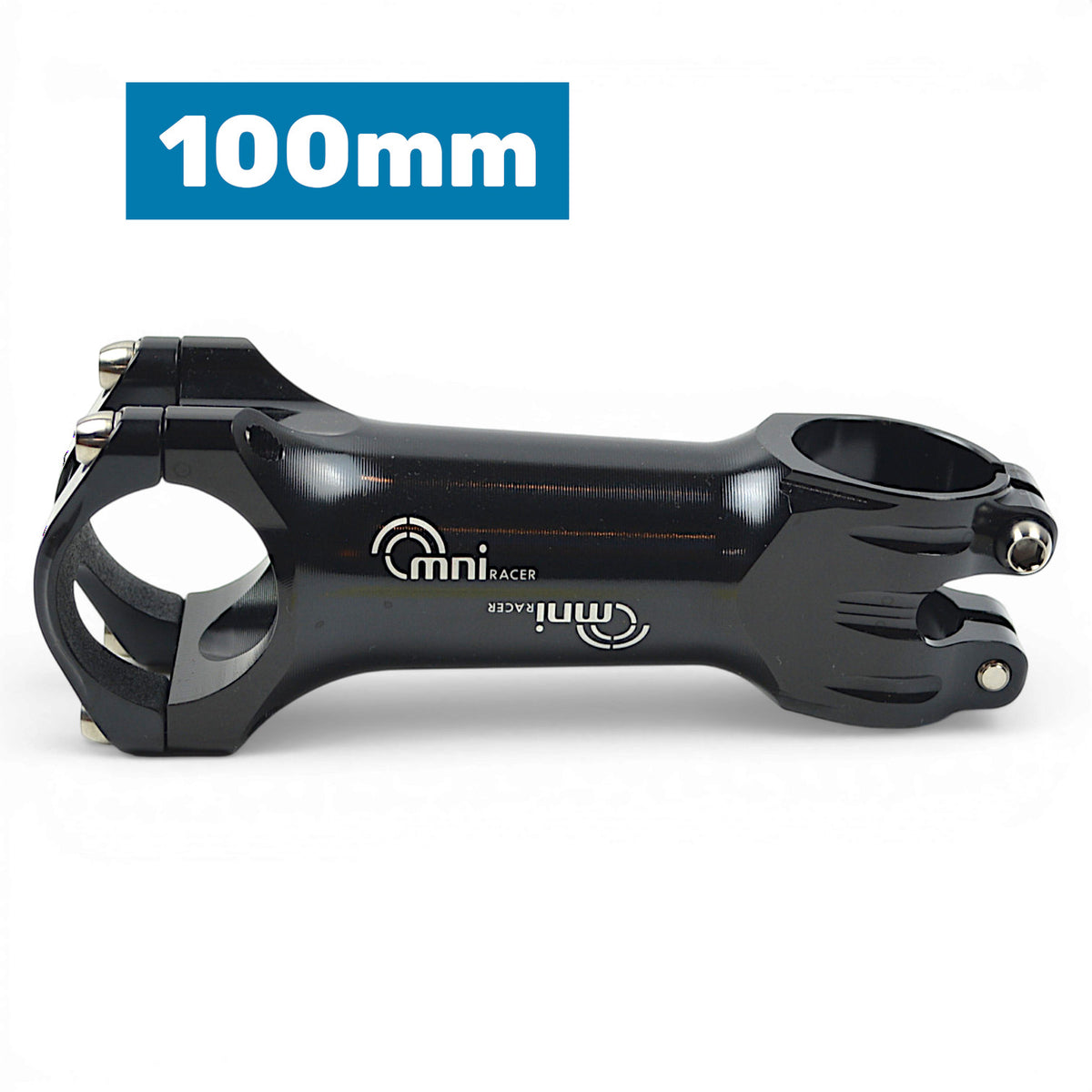 Lightweight Bicycle Handlebar Stem with Titanium Bolts - 31.8mm Black
