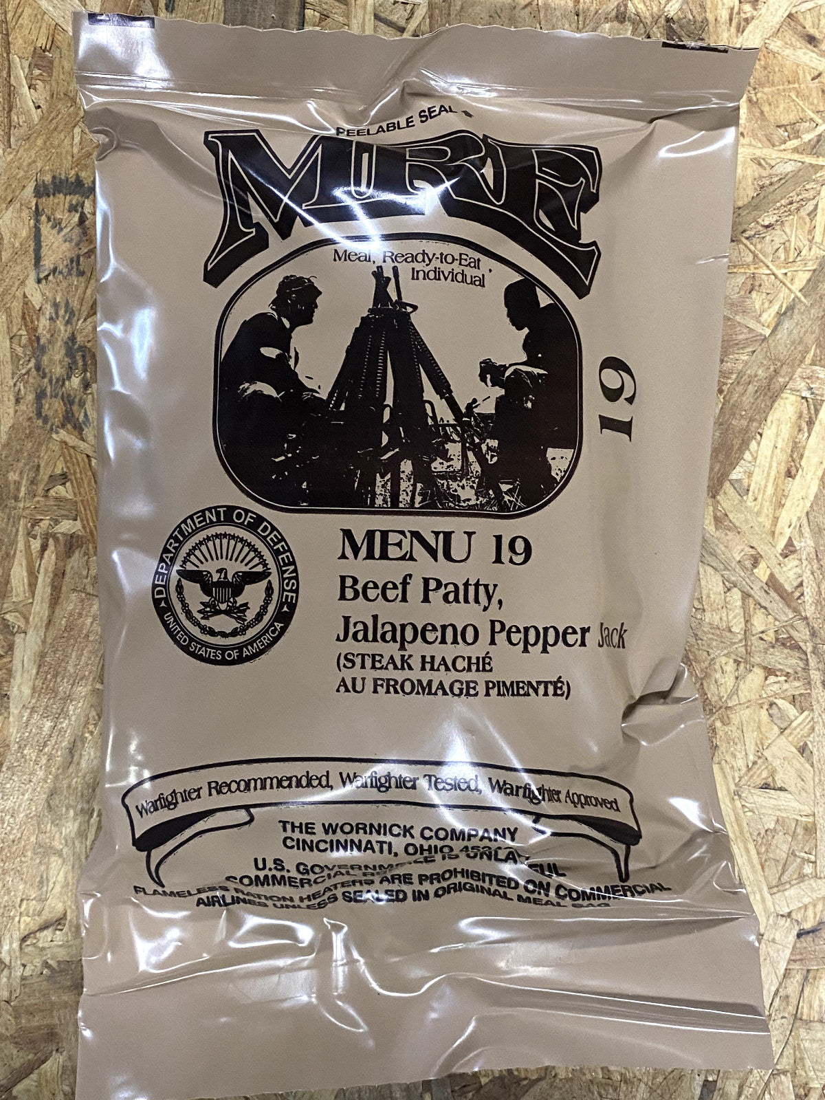 Military MRE Ready to Eat Meal Pack with Multiple Menu Options