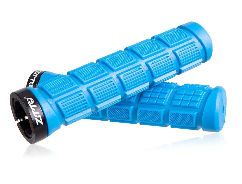 Lock-On Bicycle Handlebar Grips Rubber Shock-Proof Anti-Slip Comfort MTB Road