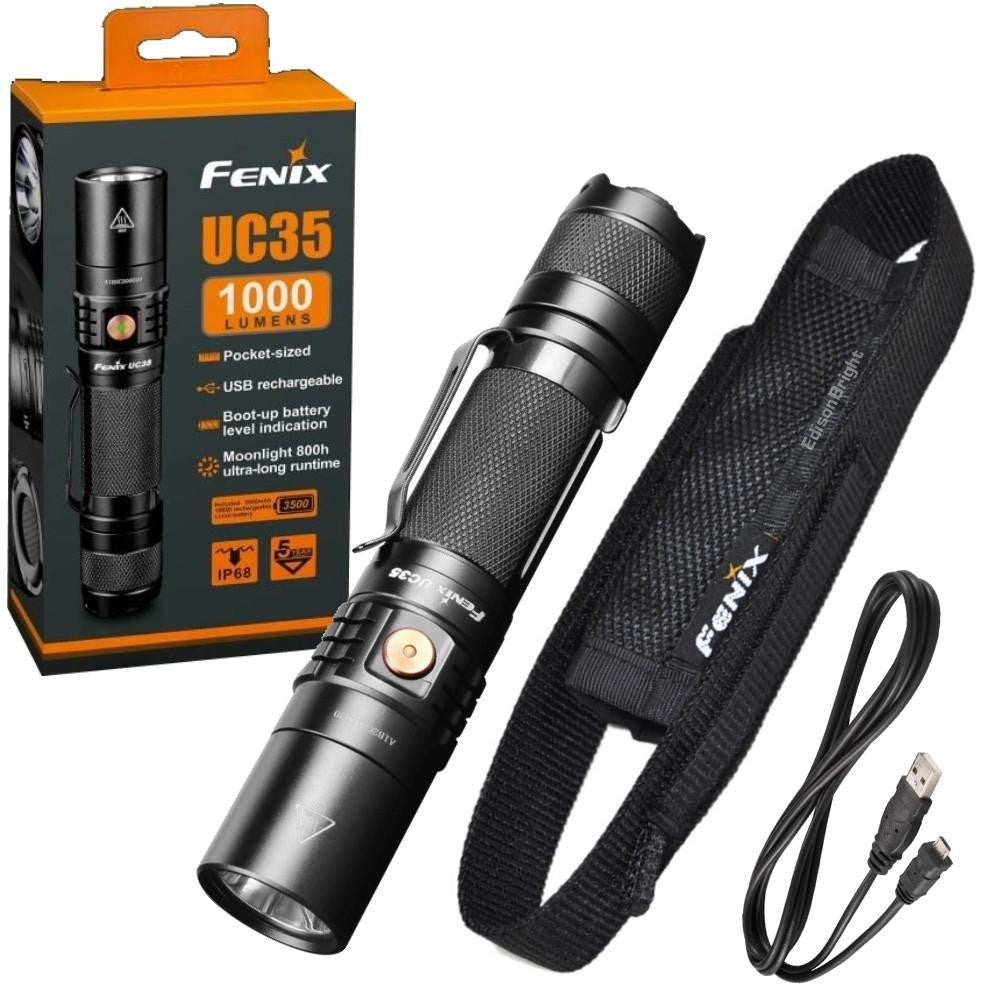 USB Rechargeable LED Tactical Flashlight 1000 Lumens with Battery