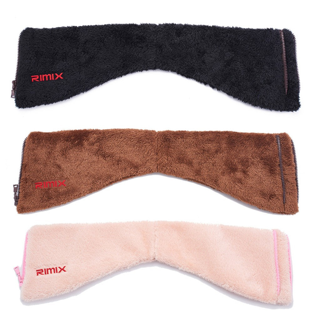 Winter Neck Warmer Gaiter with Zipper for Outdoor Ski Cycling Fleece Collar