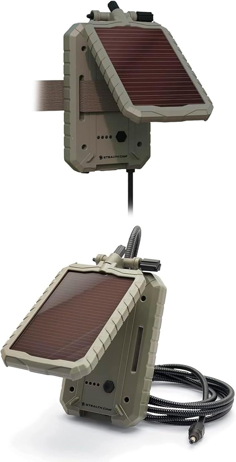 Solar Battery Pack for Trail Cameras 3000mAh 12V Rechargeable Charger