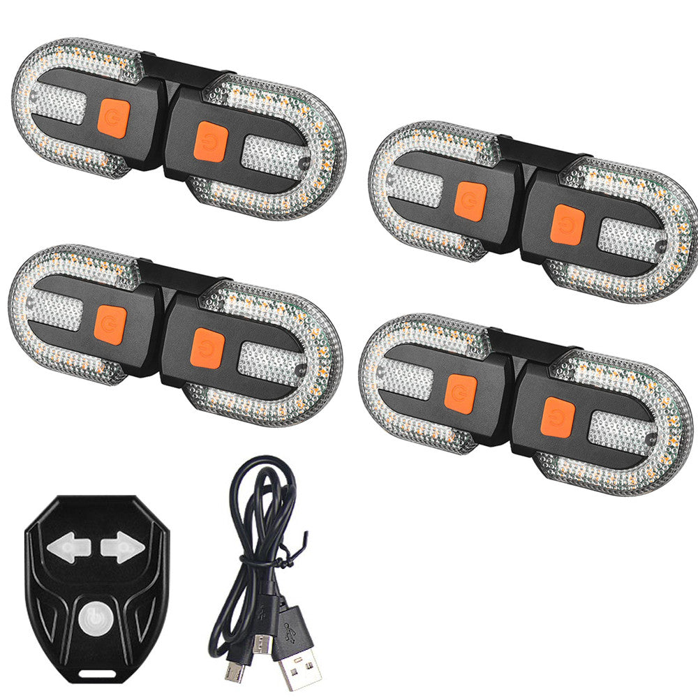 Bike Turn Signals Light Rear USB Bicycle Tail Light with Remote Control