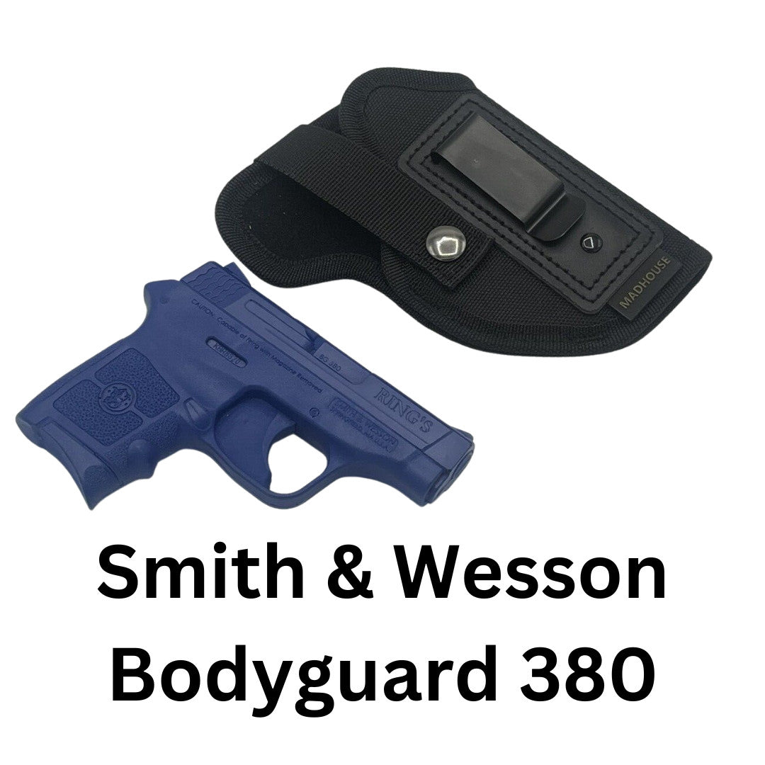 Ruger LCP 380 Holster with Safety Strap - Inside/Outside Waistband Concealed Carry