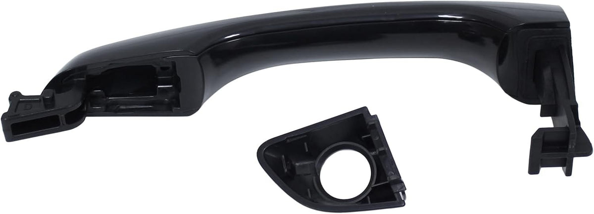 Hyundai Front Left Door Handle & Lock Cylinder Kit Black OEM Replacement