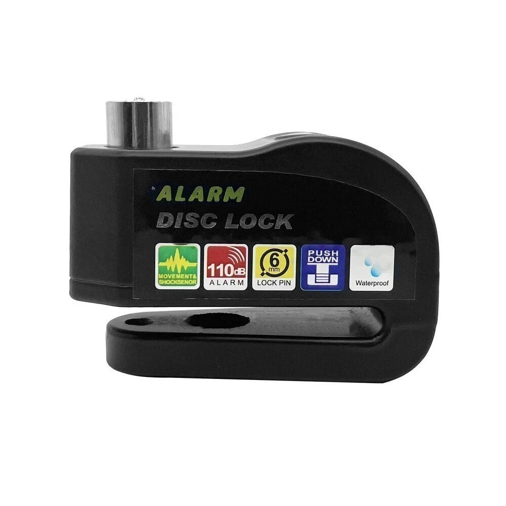 Motorcycle Disc Brake Lock with Alarm Waterproof Anti-Theft Security Lock