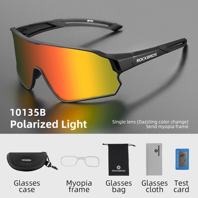 Polarized & Photochromic Cycling Sunglasses UV400 Protection Sport Glasses