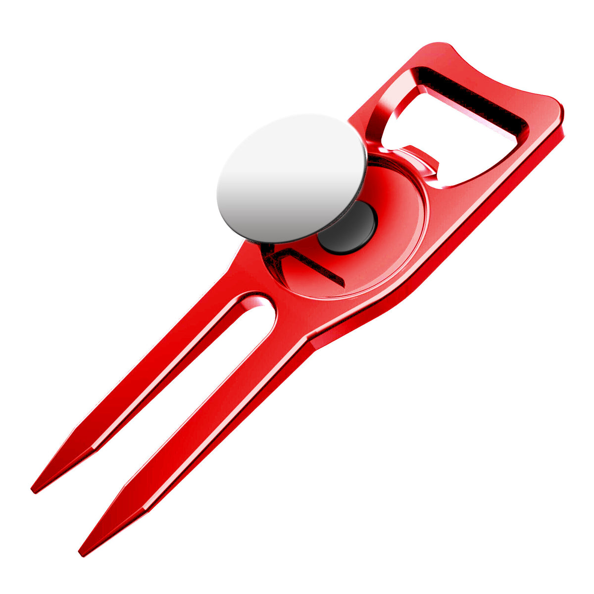 Golf Divot Repair Tool 6-in-1 Multifunction with Ball Marker & Groove Cleaner