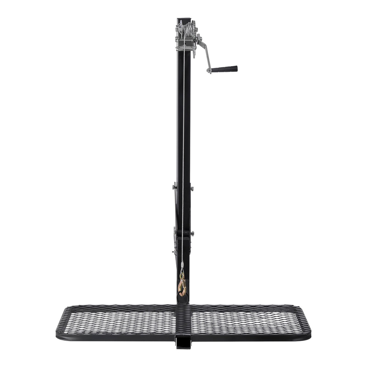 Hitch-Mounted Deer Hoist with Lift System Platform 300 lb Capacity