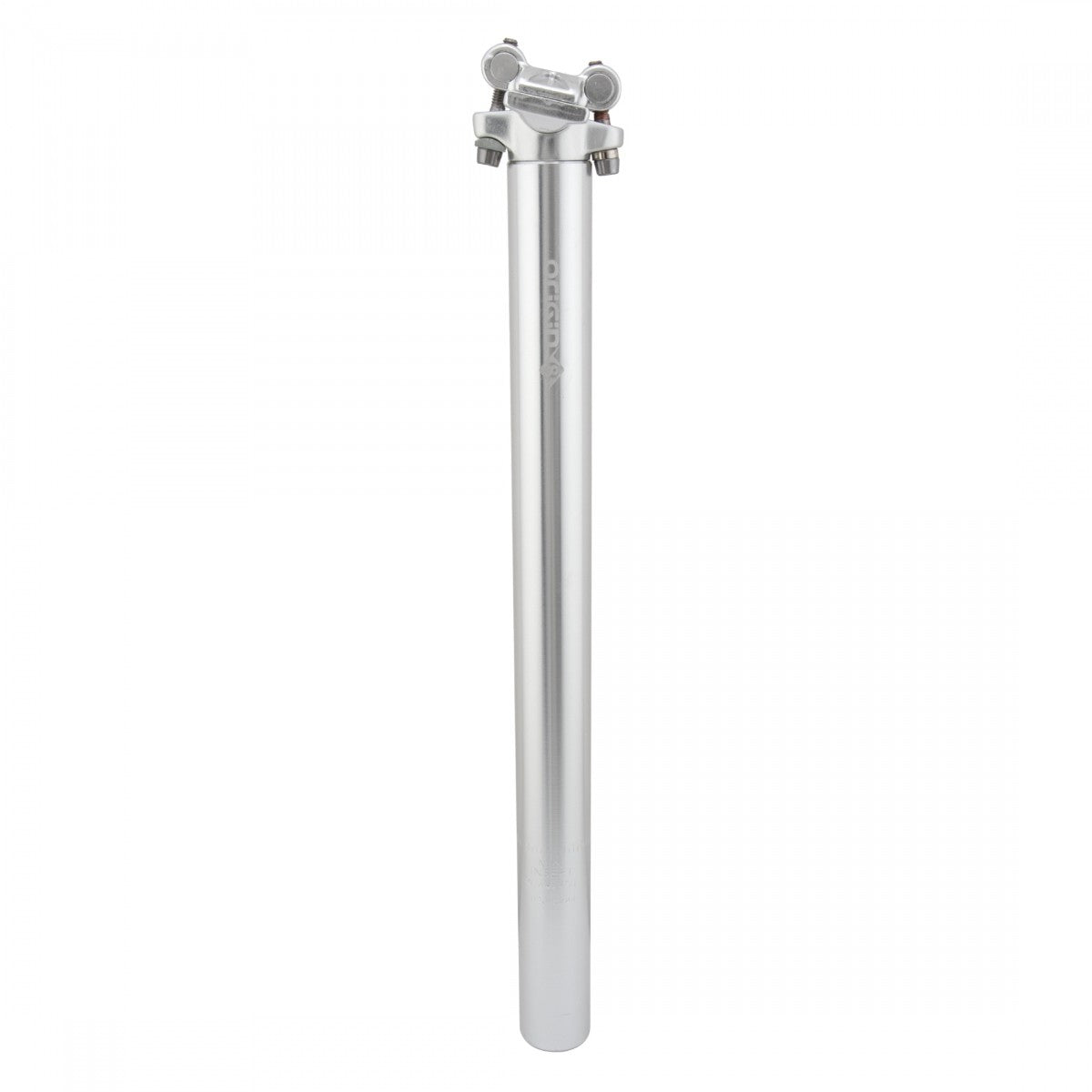 Pro Fit Bicycle Seatpost 27.0mm x 400mm Alloy Silver - Micro-Adjust Clamp