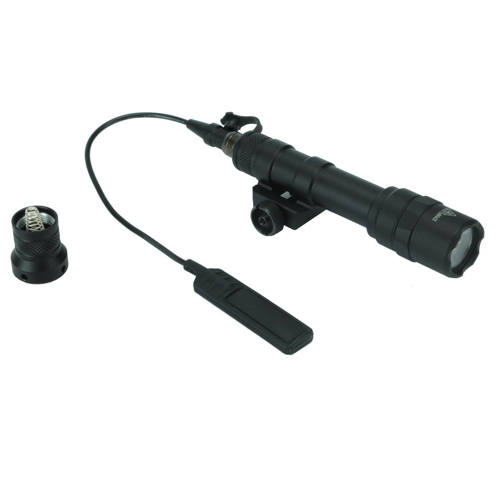 Tactical LED Rifle Flashlight with Remote Pressure Switch - Black, Dark Earth