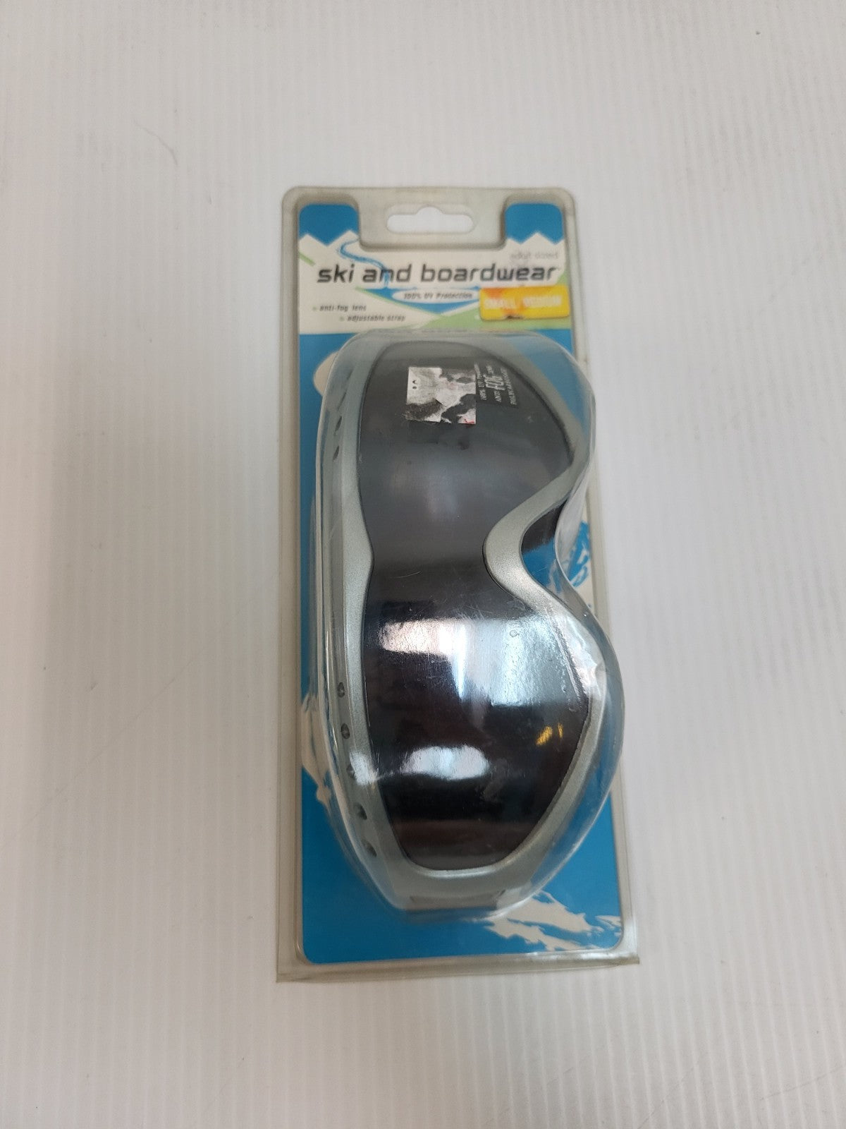 Adult Ski Goggles with Anti-Fog UV Protection Blue Frame Small/Medium