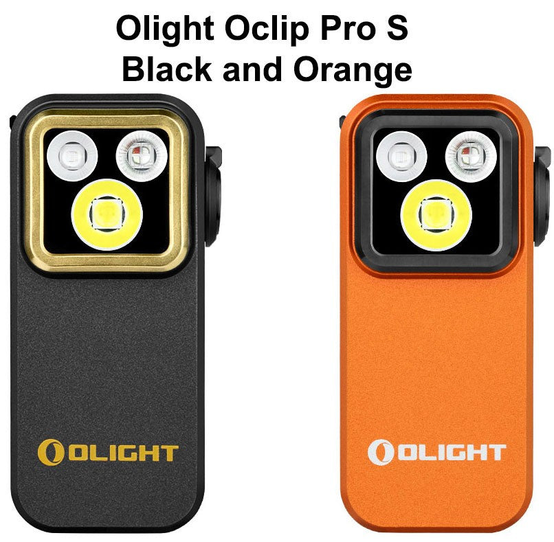 LED Flashlight with UV & RGB Modes, Rechargeable, Clip & Magnetic Mount