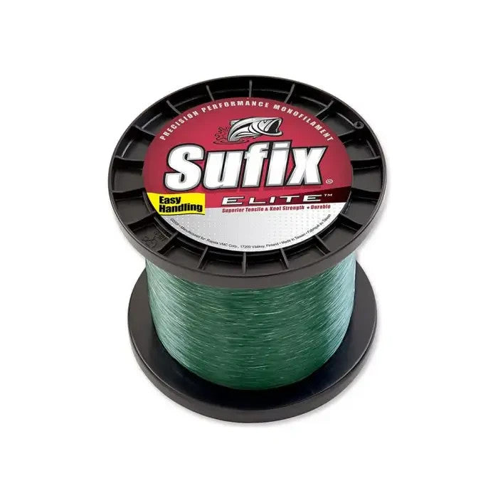 Sufix Elite 8lb 3000yd Green Monofilament Fishing Line - Saltwater & Freshwater