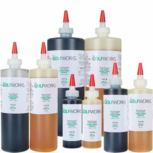 High Strength Golf Epoxy for Shaft & Club Repair - 4oz, 8oz, 16oz, 32oz, 50ml