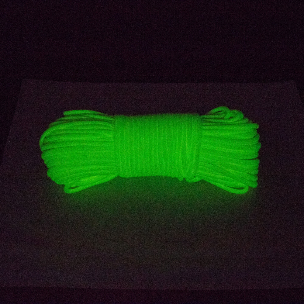 Glow in the Dark Paracord 7 Strand 550 Luminous Rope for Camping Crafts Night Hikes