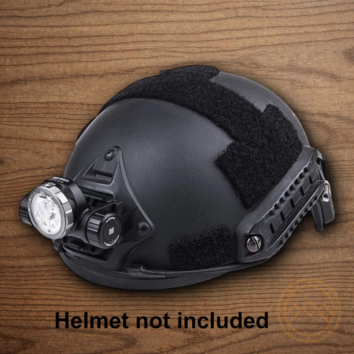 Rechargeable Helmet Light with Water and Impact Resistance, SOS Strobe, Dual LEDs