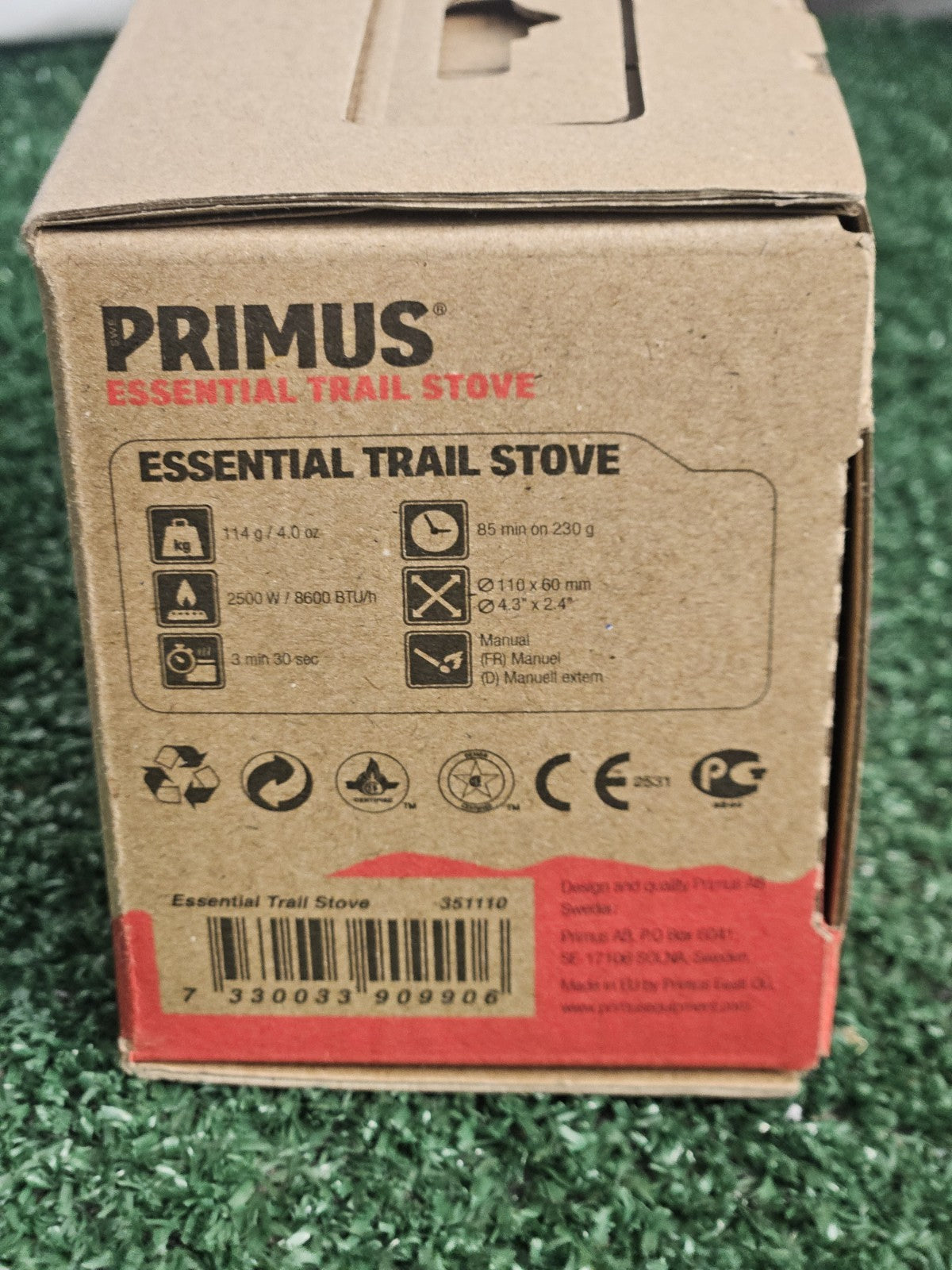 Primus Essential Trail Stove 351110 Compact Lightweight Camping & Bikepacking Stove
