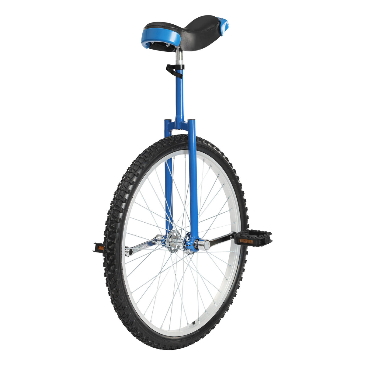 Adjustable 24-Inch Steel Frame Unicycle with Leakproof Tire for Outdoor Riding