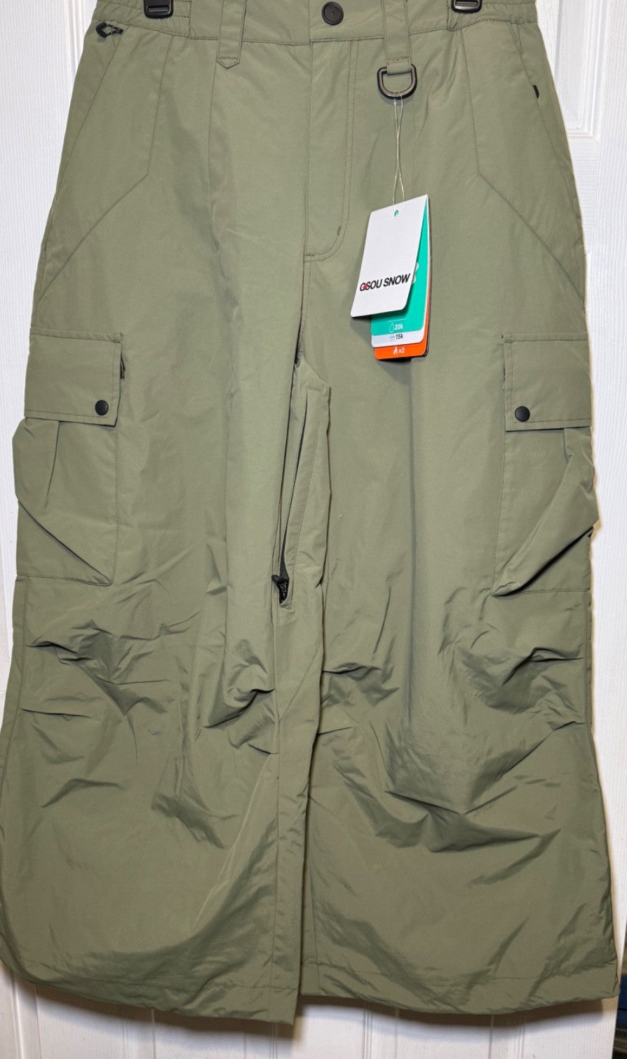 Loose Snowboard Ski Pants Waterproof Windproof Warm Sports Pants for Men Women