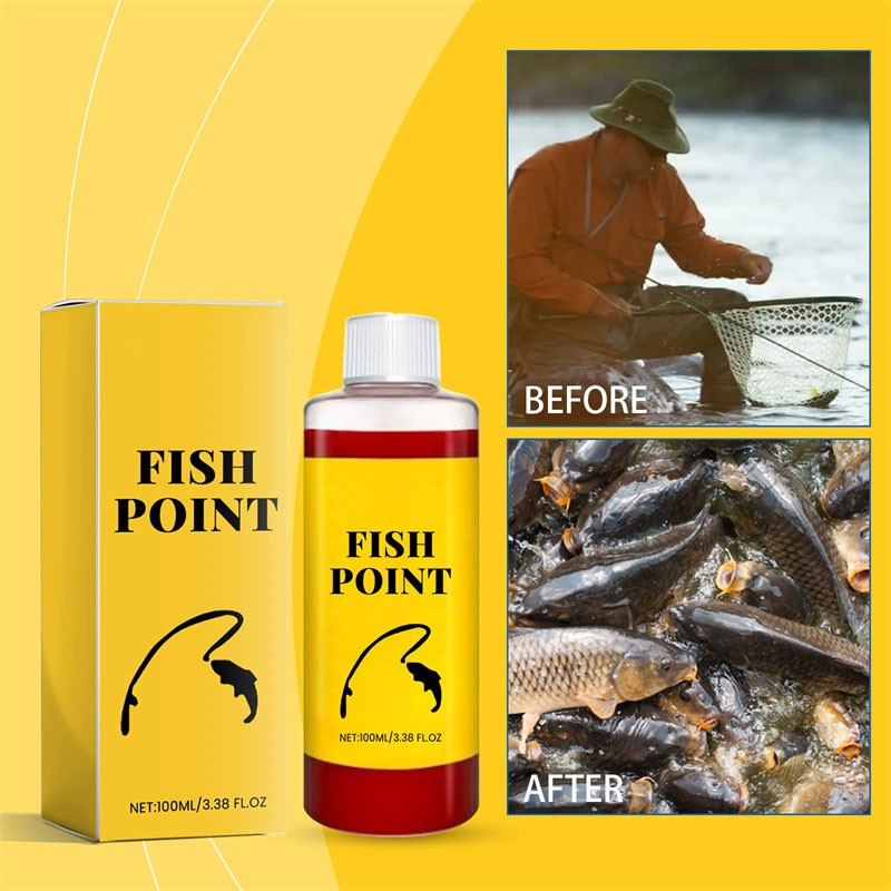 Concentrated Fish Attractant Liquid for Trout & Panfish - Red Worm Extract, 100ml