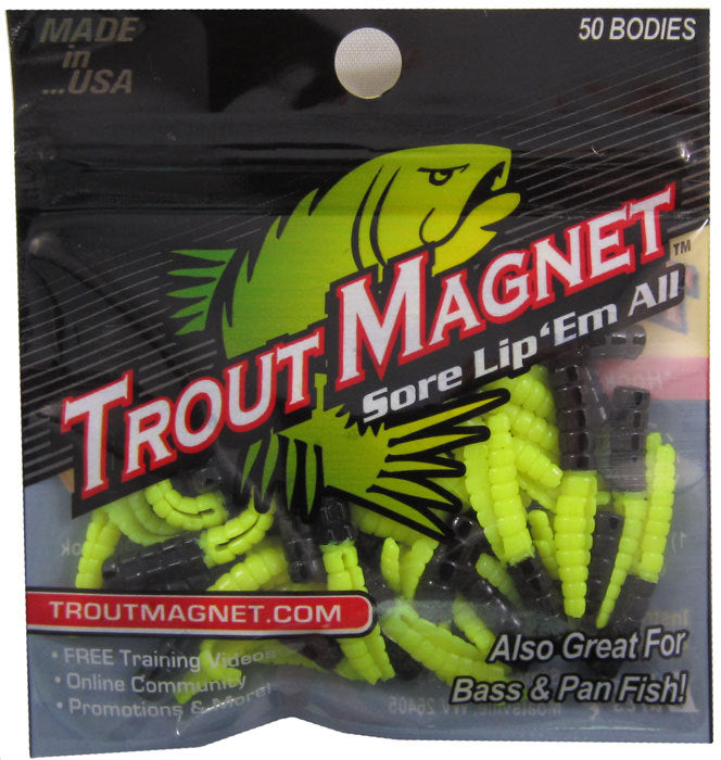50 Pack Trout Magnet Body Baits for Fishing - Leland Lures