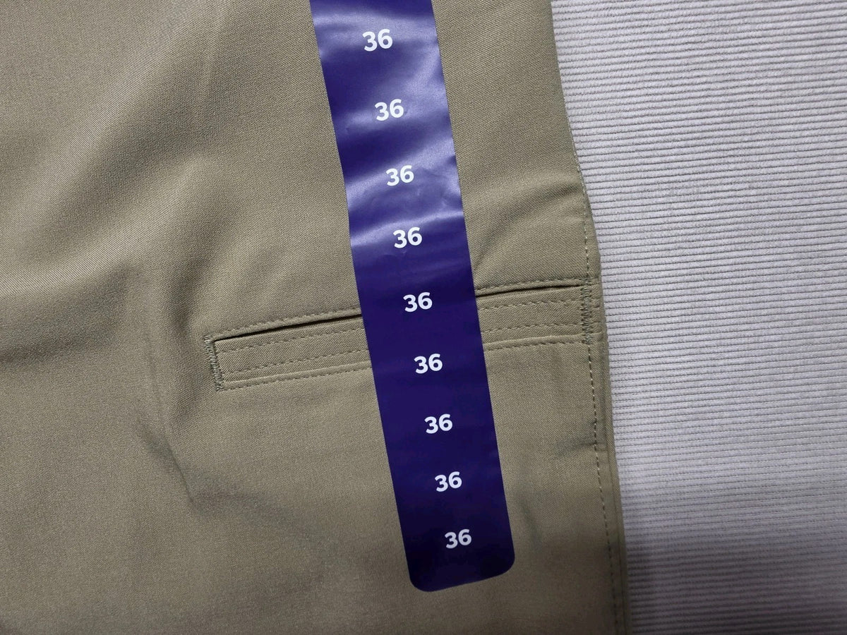 Men's Moisture Wicking Golf Shorts - Chinchilla Khaki, Size 36