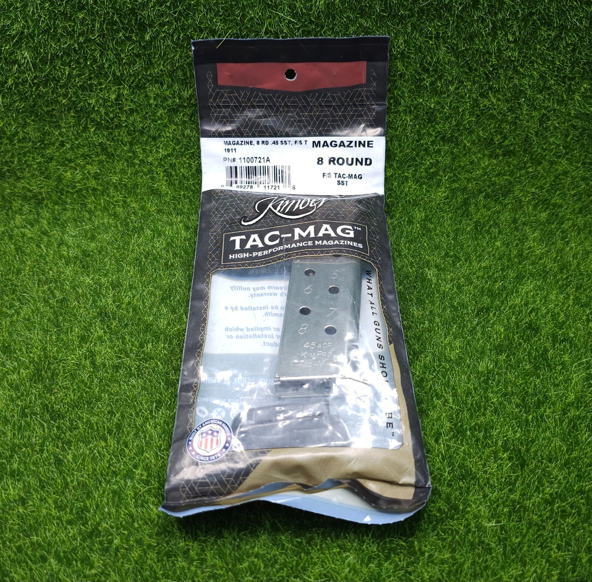 Kimber Full-Size 1911 Magazines 8-Round .45 ACP Stainless Steel Pack of 2
