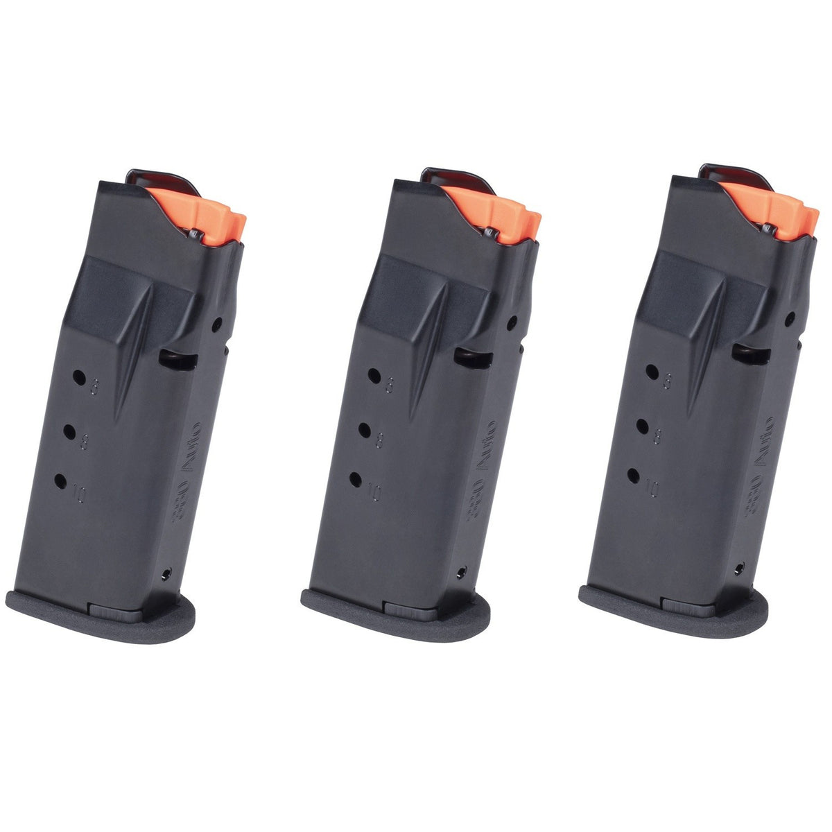 Smith & Wesson Bodyguard 2.0 .380 ACP Magazine 10 Rounds Steel 3 Pack