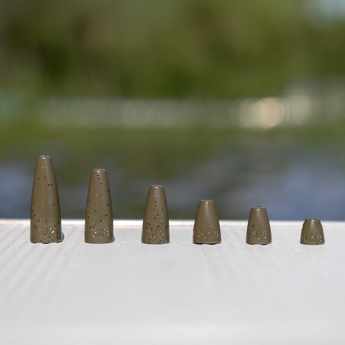 Fishing Bullet Sinkers Lead Worm Weights 25 Pack for Bass Texas Rig