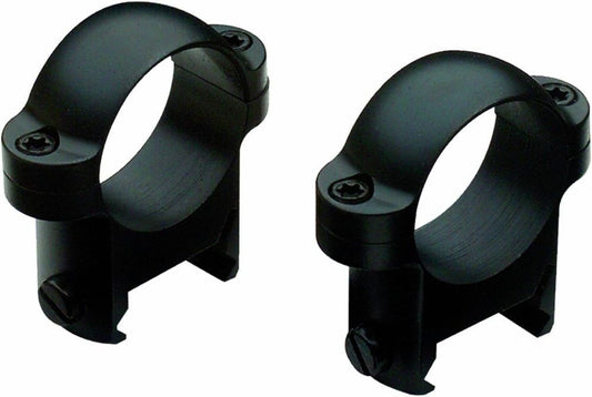 High-Quality 1-Inch Steel Weaver-Style Zee Rings for Rifles - Matte Black