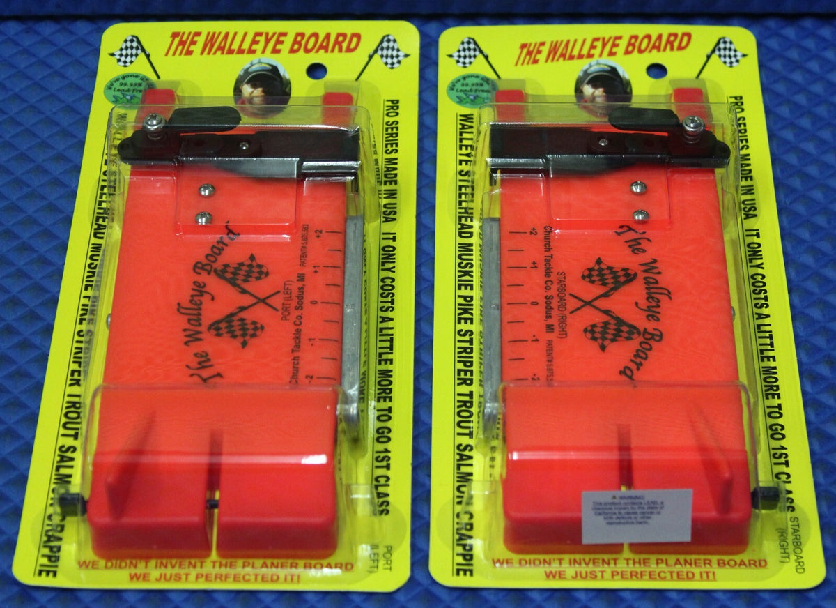 Fishing Tackle Planer Boards 2-Pack for Walleye Trolling – Adjustable Keel