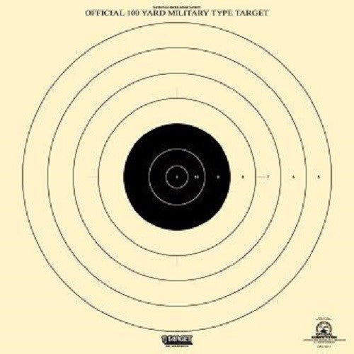 100 Yard NRA Official High Power Shooting Targets - 10 Pack