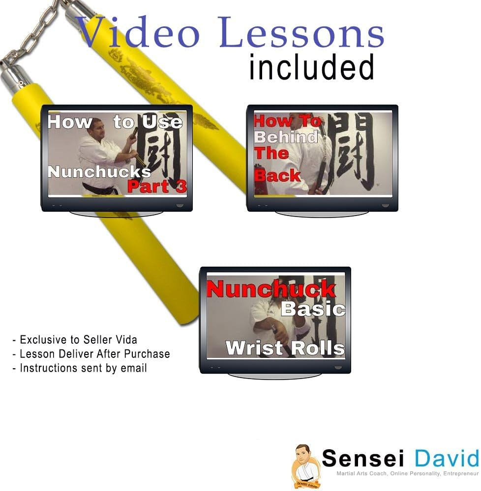 Martial Arts Foam Training Sticks with Video Lessons, Safe Practice