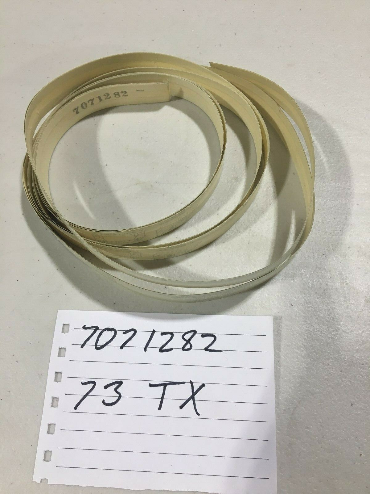 NOS Polaris 73 TX Tunnel Decal Stripes - Reflective White Vintage Vehicle Decal