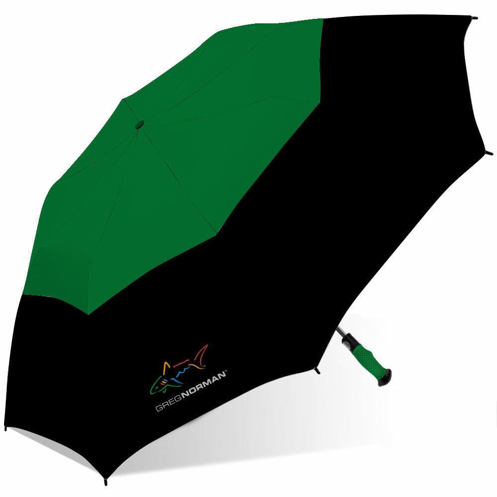 Greg Norman Shark 56-Inch Double Canopy Folding 2-Person Umbrella - All Colors