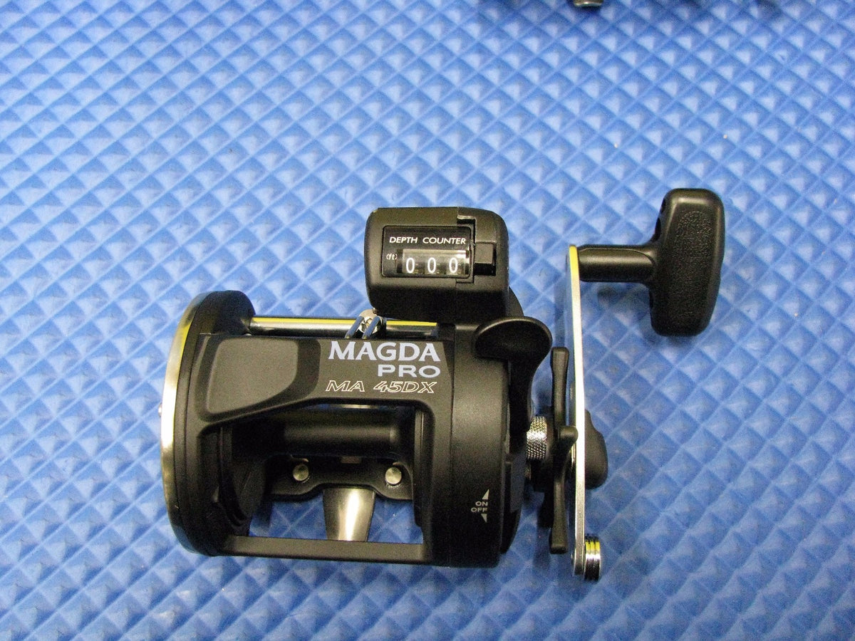 Okuma Magda Pro Line Counter Trolling Reel 2-Pack MA 45DX Saltwater Fishing