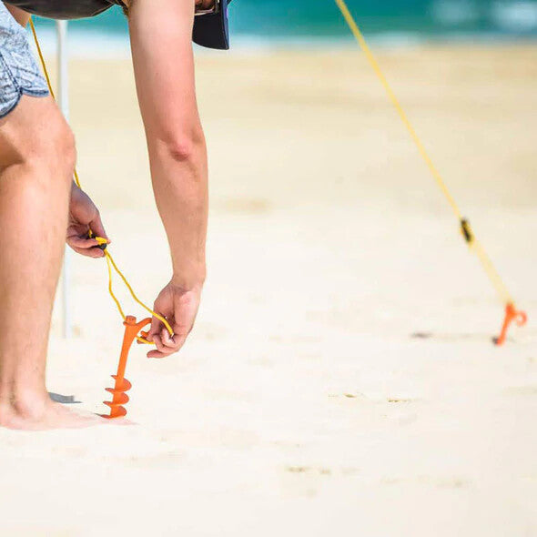 Soft Ground and Sand Tent Stakes - 2 Pack for Camping & Beach Use
